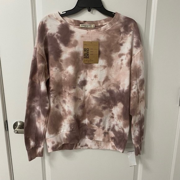 CHANCE OR FATE French Terry Tie Dye Pullover Sweatshirt. Multicolor. Small - Picture 1 of 9